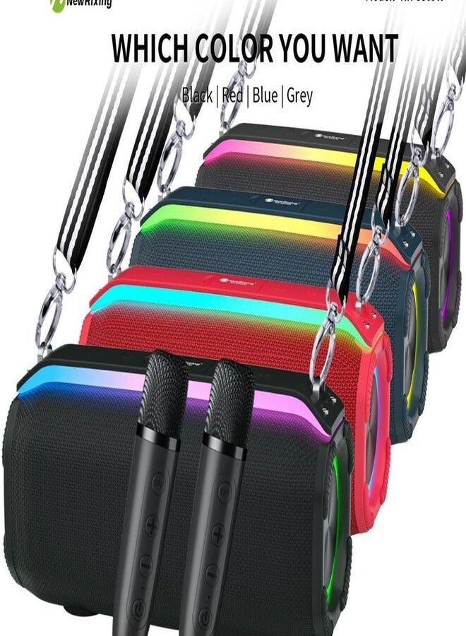 20W Bluetooth Speaker Stereo Waterproof Bluetooth Speaker, Wireless Loud Speaker Charging Hands-Free Calling Smartphone Speaker TWS Compatible Built-in Microphone Portable Wireless Speaker Memory - Image 1