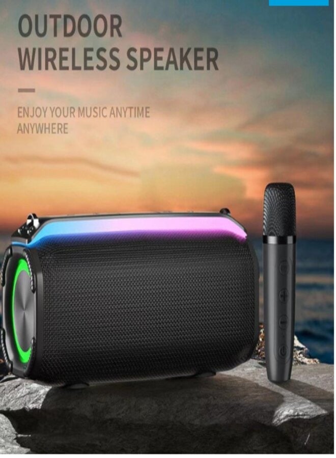 20W Bluetooth Speaker Stereo Waterproof Bluetooth Speaker, Wireless Loud Speaker Charging Hands-Free Calling Smartphone Speaker TWS Compatible Built-in Microphone Portable Wireless Speaker Memory - Image 2