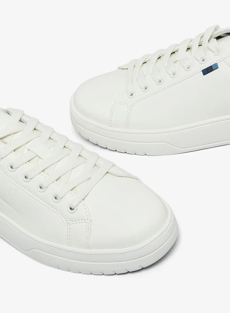 R&B Solid Lace Up Sneakers