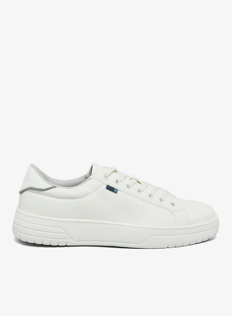 R&B Solid Lace Up Sneakers