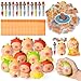 CY2SIDE 12 Pack Capybara Squeeze Toys Party Favor Gift Set Included Random Slow Rising Squishy Toys 4in1 Ballpoint Pen Stickers and Organza Bag Capybara Valentines Party Goodie Bag Fillers for Kid - Image 2