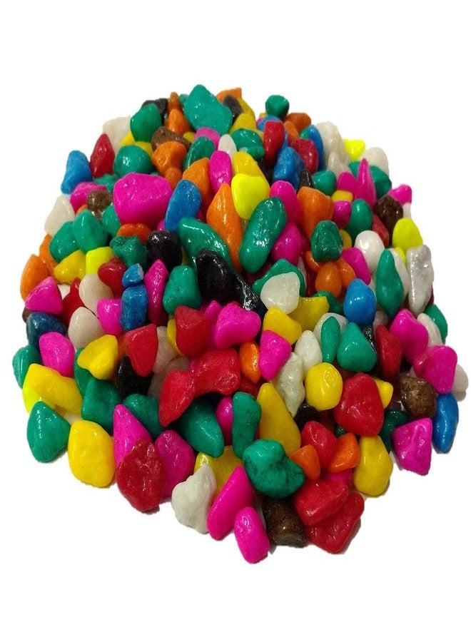 CHOOSTIX Aquachoo Aquarium Decor, Substrate, Gravel, Small, Mix Colors, 1 kg - Image 2