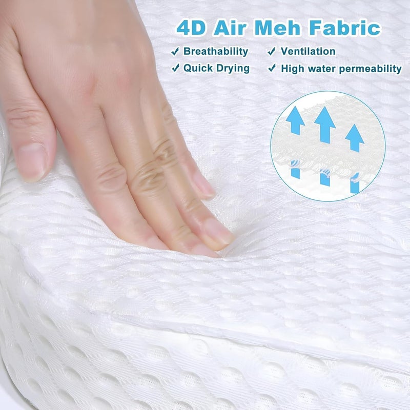 Bath Pillow for Bathtub Comfortable Breathable 3D Mesh Design – Strong Suction Cup Non-Slip Bathtub Pillow with Full Support for Head, Neck, Shoulders, Back, Quick Drying for Daily Use - Image 3