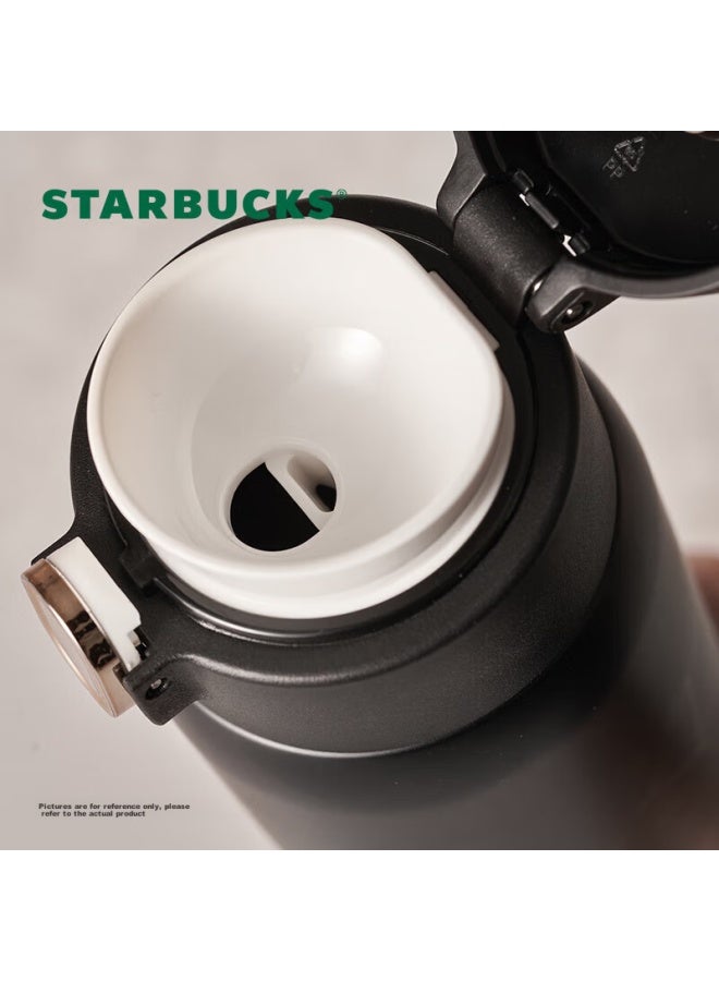 Starbucks كوب ستاربكس تريجر سيريز جولدن فلو من الفولاذ المقاوم للصدأ مع غلاف كوب، 450 مل، كوب معزول، هدية عيد ميلاد - Image 2