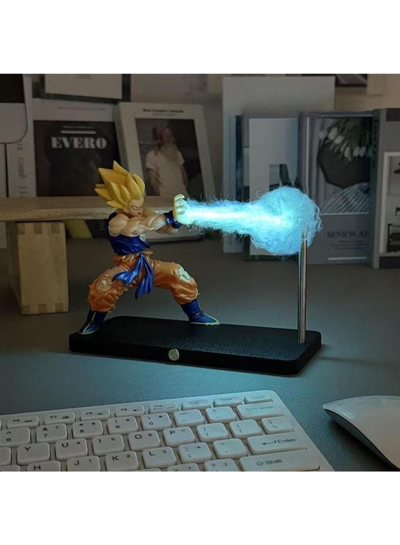 M MIAOYAN Magnetic Floating Kamehameha Anime Night Light – LED Dragon Ball Figure for Room Decor - Image 5