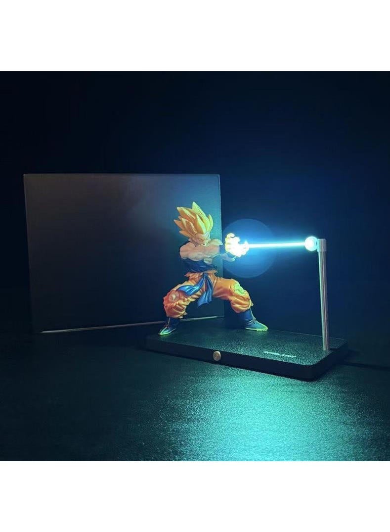M MIAOYAN Magnetic Floating Kamehameha Anime Night Light – LED Dragon Ball Figure for Room Decor - Image 2