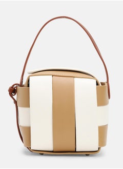 Haute Sauce Colour block Zip Lock Regular Vegan Leather Hand Bag For Women  - Image 5