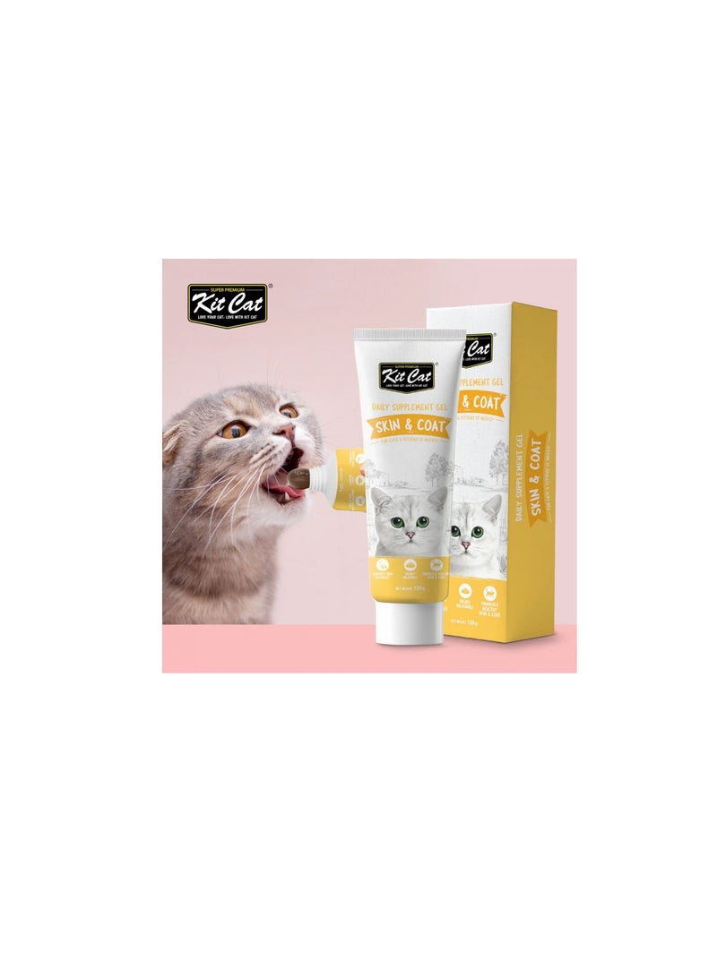 كيت كات جل مكمل غذائي يومي - للبشرة والفرو - ١٢٠ غرام