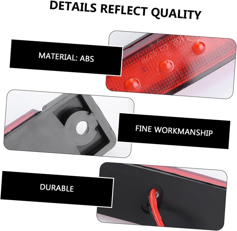 Yardwe LED Red Truck Trailer Tail Light Multi-function Brake Turn Signal Marker Light Side Mount for Trucks Trailers - Image 3