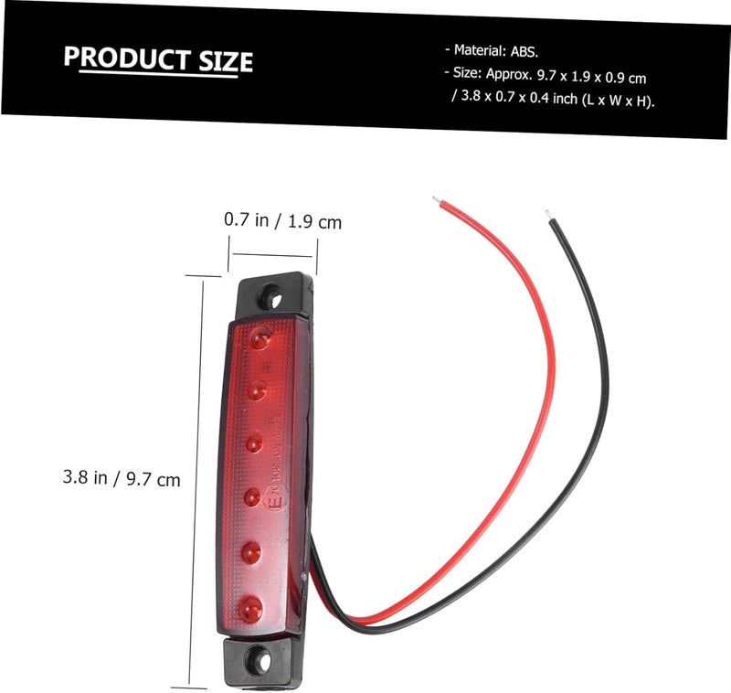 Yardwe LED Red Truck Trailer Tail Light Multi-function Brake Turn Signal Marker Light Side Mount for Trucks Trailers - Image 2