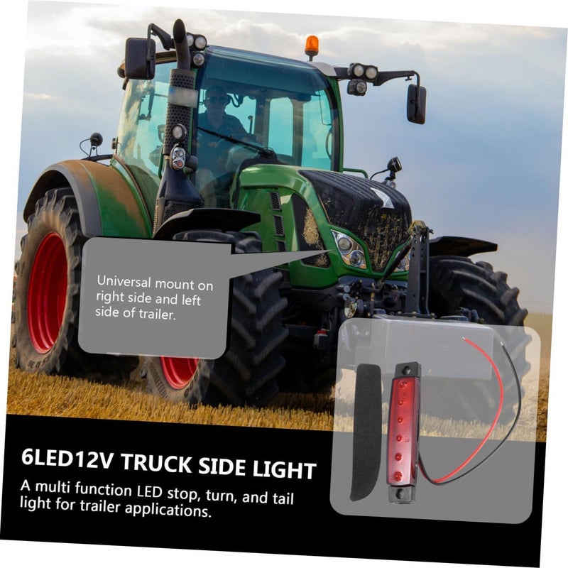 Yardwe LED Red Truck Trailer Tail Light Multi-function Brake Turn Signal Marker Light Side Mount for Trucks Trailers - Image 5