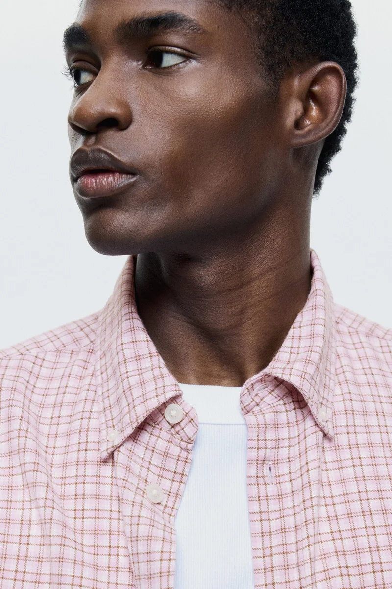 H&M  Relaxed Fit Cotton shirt for Men | Best Price UAE