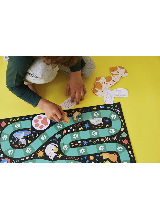 Petit Collage Catventures Board Game for Kids - Fun Cat Board Game for 2-4 Players, Made from Recycled Materials and Vegetable-Based Inks - Makes a Great Gift for Cat Lovers - Image 3