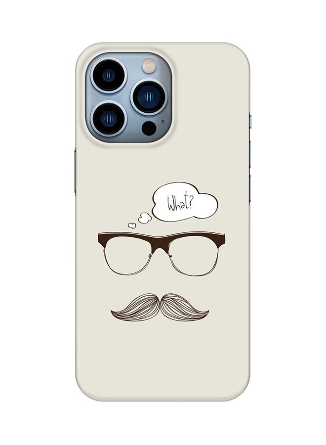 Case for Apple iPhone 14 Pro Slim Snap Classic Series Mobile Cover Hard PC Shield Matte Finish Print - What (Hipster)