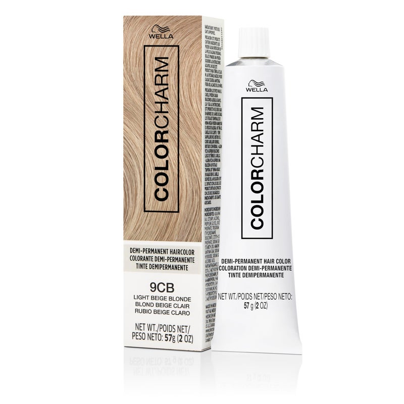 COLORCHARM Demi Permanent Hair Color| 9CB Light Beige Blonde | Gloss, Refresh and Tone | 2 Fl Oz - Image 1