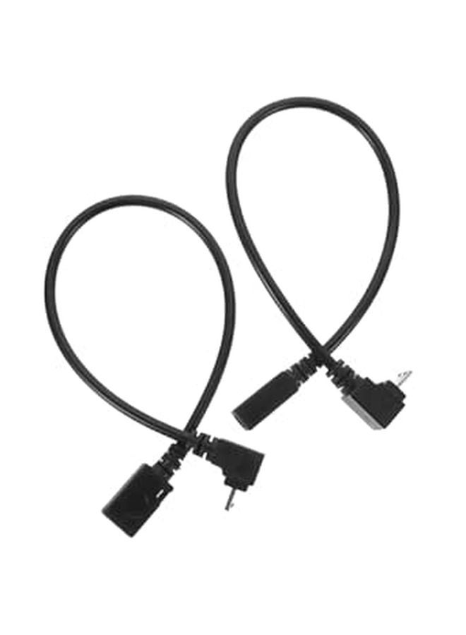 2 Pack Micro USB Right Angle Charger Cable Upward Downward Bend for Travel - Image 1