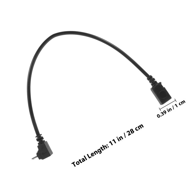 2 Pack Micro USB Right Angle Charger Cable Upward Downward Bend for Travel - Image 3