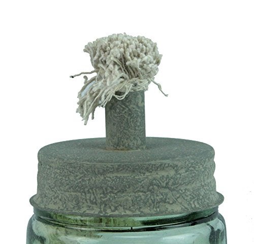 CTW Home Collection Mason Jar Oil Lamp Lid Kit -Country Barn Roof Finish - Image 2