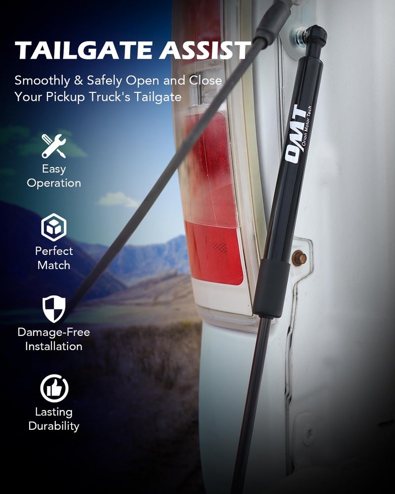 Orion Motor Tech Truck Tailgate Assist, Pickup Tailgate Lift Assist Kit Compatible with 2009 2010 2011 2012 2013 2014 2015 2016 2017 2018 2019 2020 2021 2022 2023 2024 2025 Dodge Ram 1500 2500 3500 - Image 2