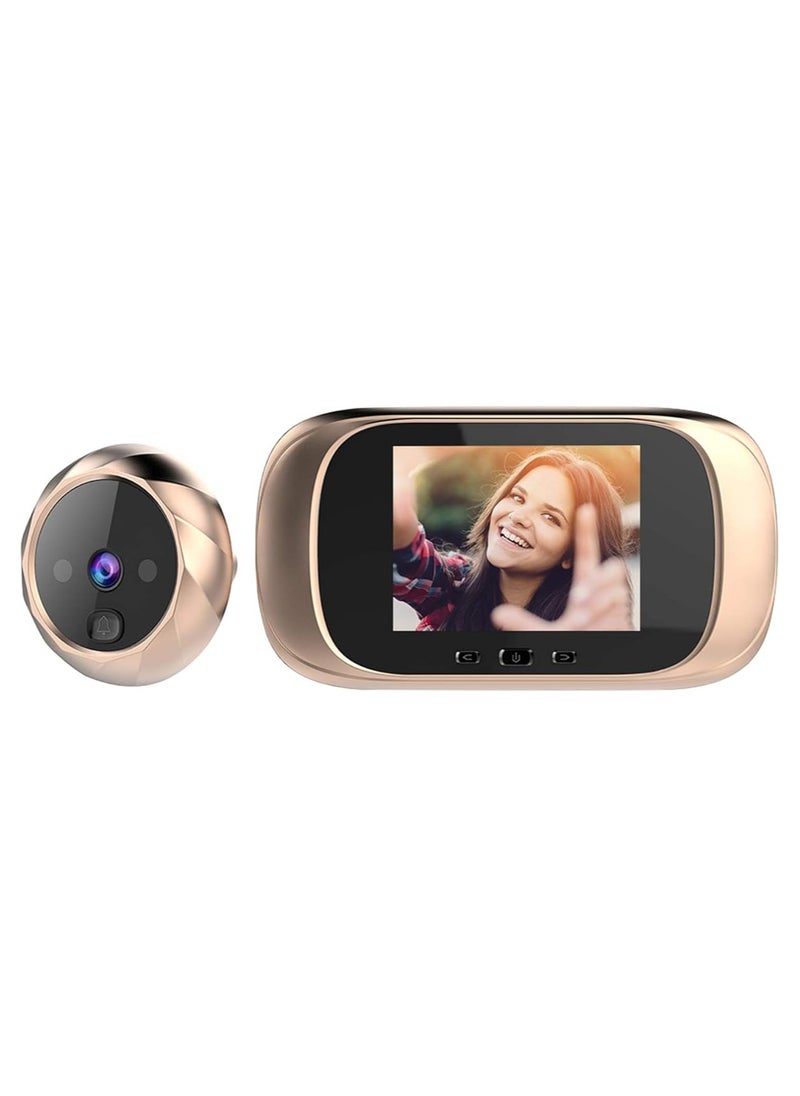 ماركة غير محددة - كاميرا باب رقمية Splenssy – شاشة LCD 2.8 بوصة مع رؤية ليلية، تصوير صور، وذاكرة مدمجة لأمان المنزل - Image 1