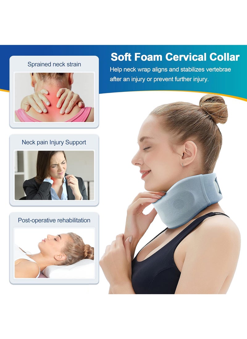 FASHION HOME Neck Brace for Neck Pain and Support Relieves Pain & Pressure in Spine Wrap Align Stabilize Vertebrae Foam Cervical Collar for Sleeping  - Image 3