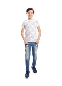 Andora Cotton Round Neck Short Sleeve T-Shirt For Boy _White  - Image 1