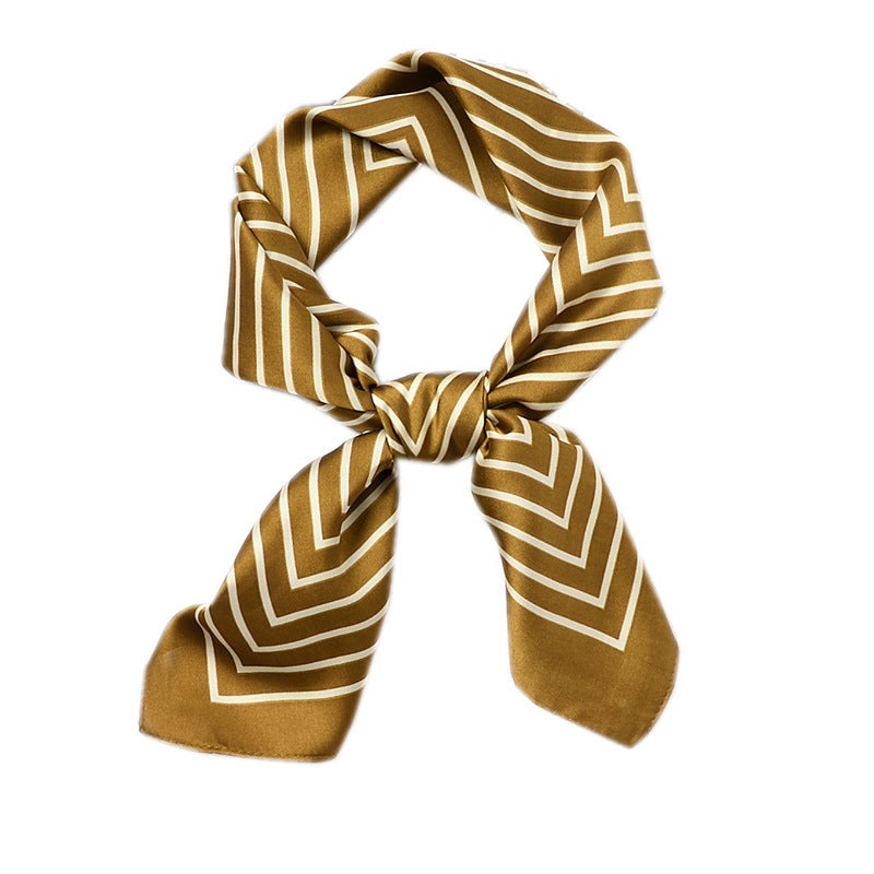 The Real Thing Is More Beautiful~ New Retro Sun Protection Small Silk Scarf, Professional Versatile Small Square Scarf, Headscarf, Women''s Decorative Scarf, Headband - Image 1