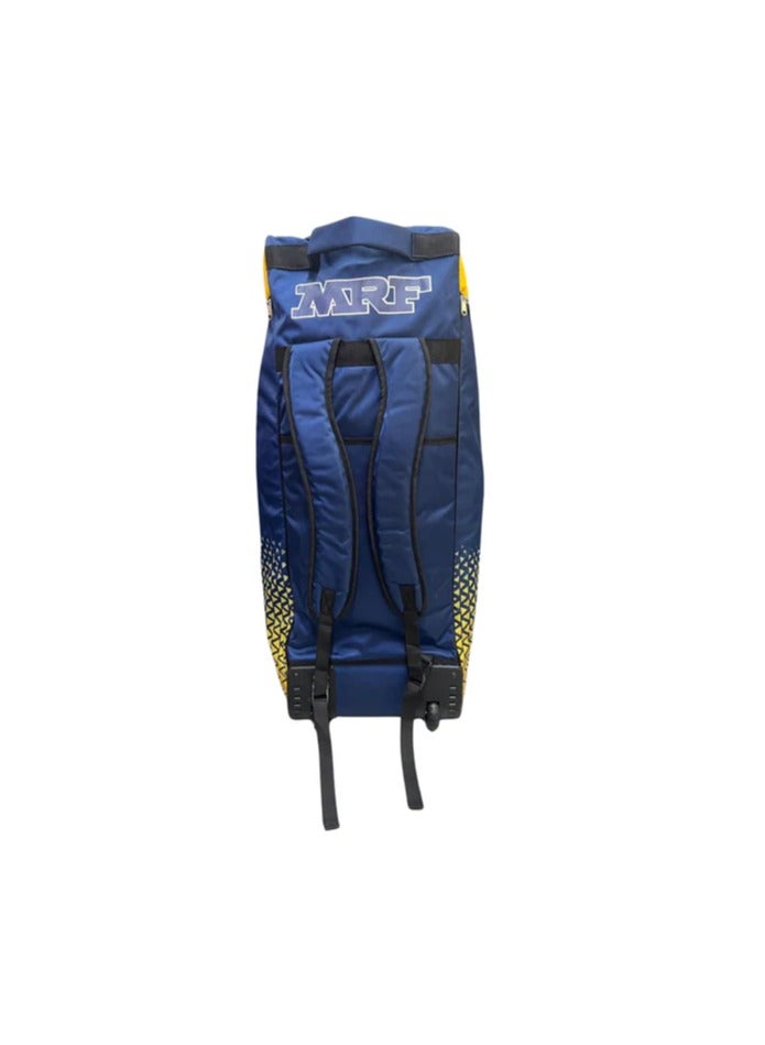 MRF MRF VK 18 Senior Yellow Blue Cricket Kit Bag With Wheels, Large Capacity, Multiple Compartments, Durable Design, Ideal for Juniors and Professional Cricketers  - Image 3