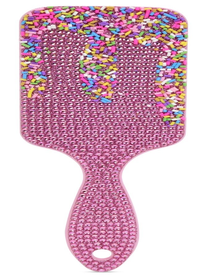 iscream Sprinkle Sparkle 9" Nylon Bristle Brush for Wet or Dry Hair with Shiny Embellishments - Image 1