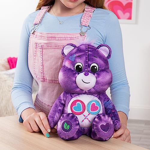 Care Bears 14 Medium Plush Denim Bear Share Bear Purple Plushie for Ages 4 Stuffed Animal Super Soft and Cuddly Good for Girls and Boys Collectors Great Valentines Day Gift for Kids - Image 5