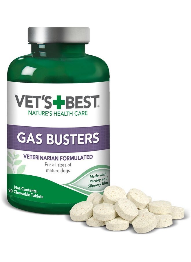 Vet's Best Vet's Best Gas Busters Dog Supplements for Gas Relief and Digestion Aid, 90 Chewable Tablets, USA Made  - Image 5