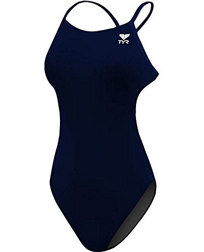 TYR Women's Durafast One Cutoufit Swimsuit, Navy, Size 34 - Image 4