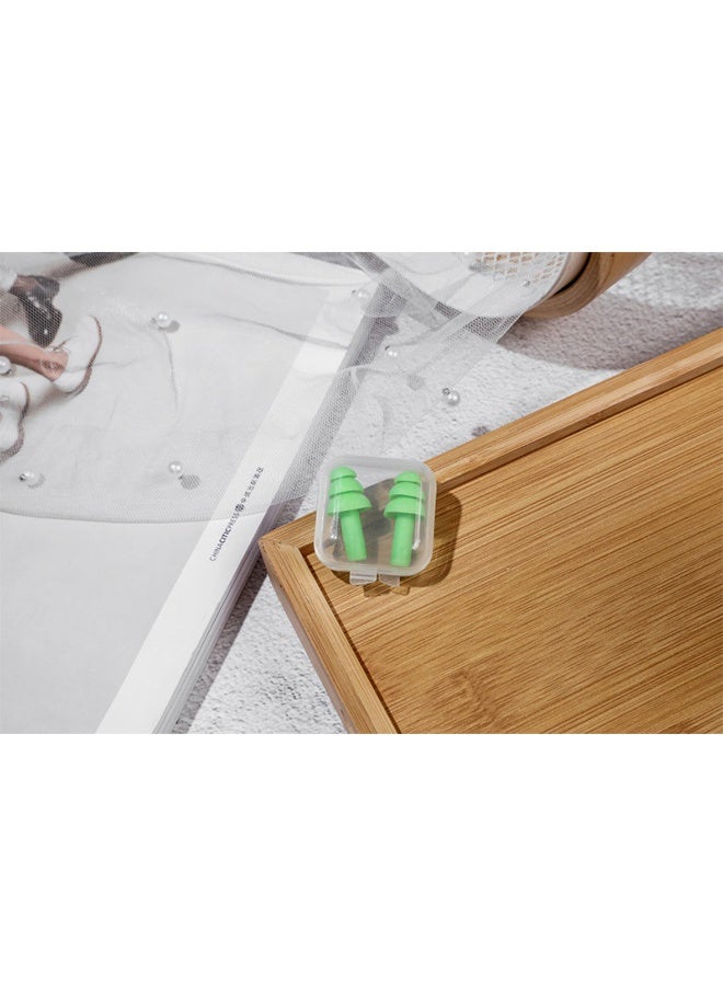 6 Pairs Swimming Earplugs Reusable Ear Plugs, Waterproof Hypoallergenic Noise Reduction Earplugs for Hearing Protection, Suitable for Sleeping, Snoring, Swimming - Image 4