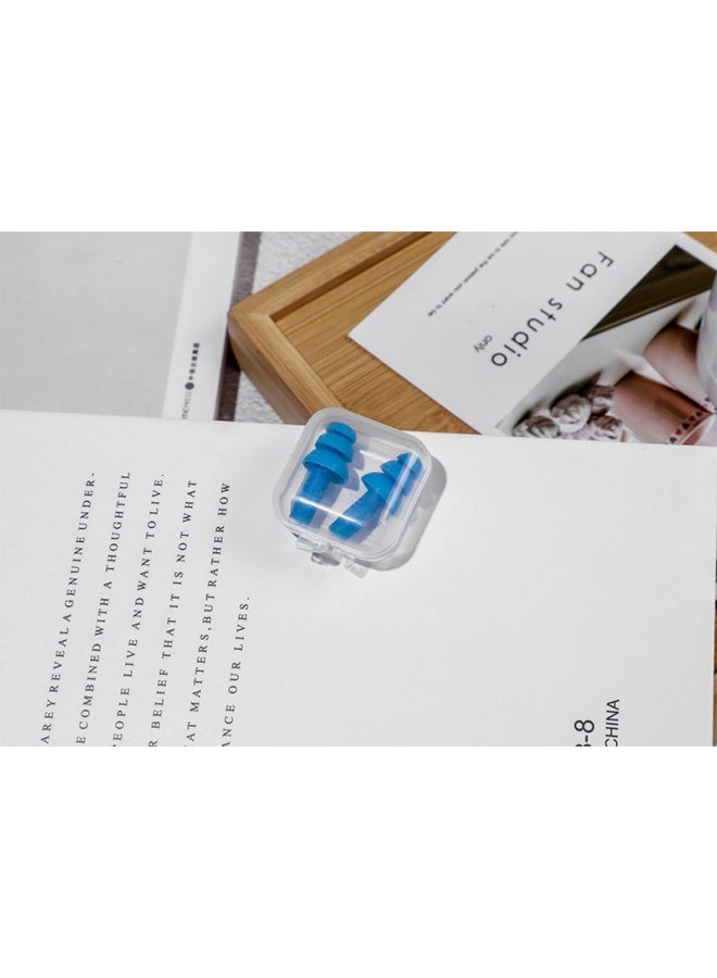 6 Pairs Swimming Earplugs Reusable Ear Plugs, Waterproof Hypoallergenic Noise Reduction Earplugs for Hearing Protection, Suitable for Sleeping, Snoring, Swimming - Image 3