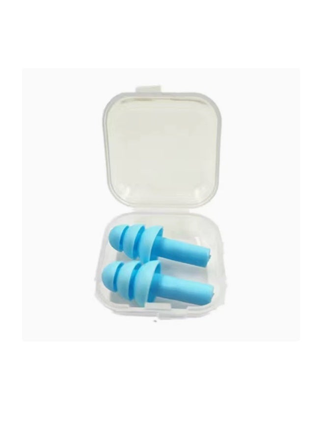 6 Pairs Swimming Earplugs Reusable Ear Plugs, Waterproof Hypoallergenic Noise Reduction Earplugs for Hearing Protection, Suitable for Sleeping, Snoring, Swimming - Image 2