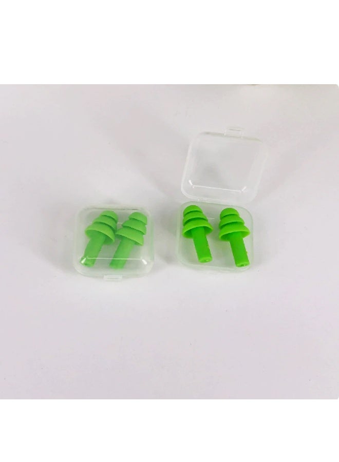 6 Pairs Swimming Earplugs Reusable Ear Plugs, Waterproof Hypoallergenic Noise Reduction Earplugs for Hearing Protection, Suitable for Sleeping, Snoring, Swimming - Image 4
