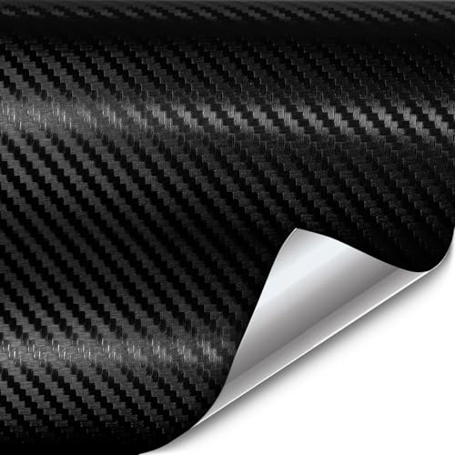 VVIVID XPO Black 3D Carbon Fiber 5ft x 5ft 25sq ft Cast Vinyl BubbleFree Car Wrap - Image 1
