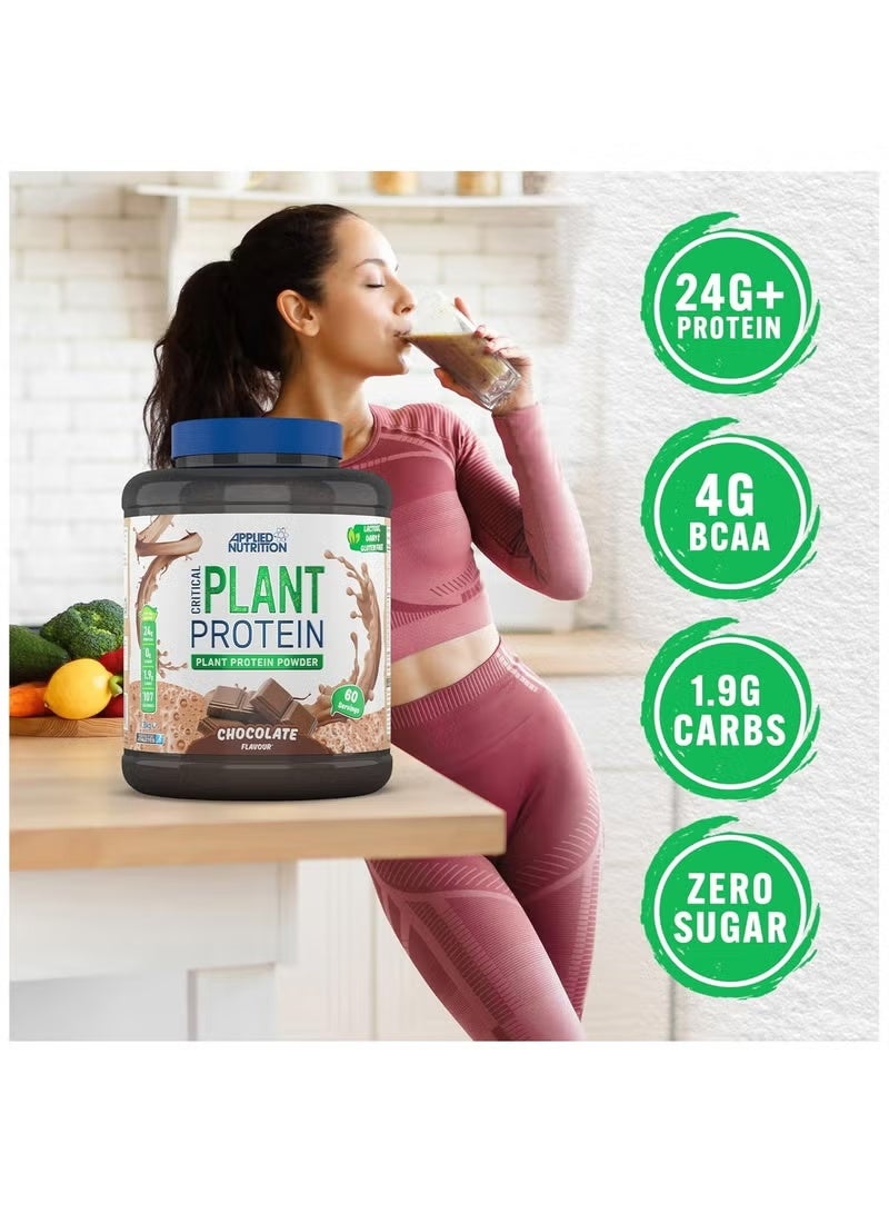 Applied Nutrition Critical Plant Vegan Protein Powder Chocolate Flavour 60 Servings 1.8 kg - Image 3