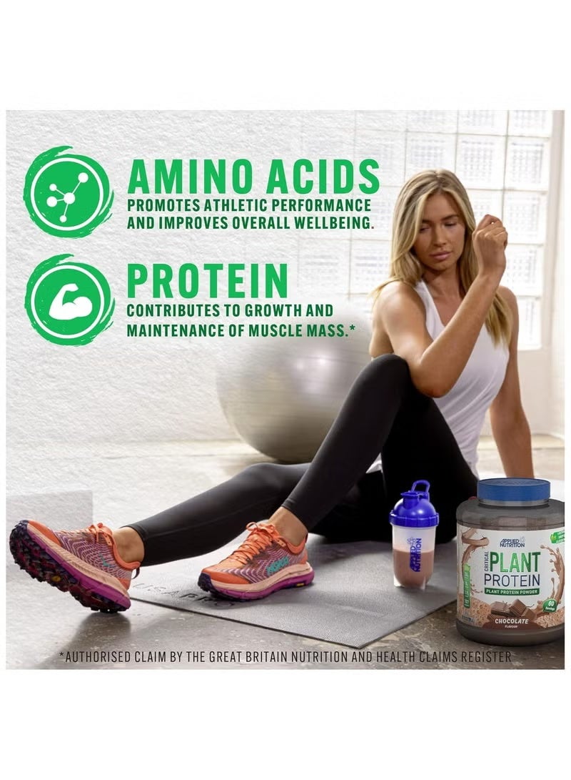 Applied Nutrition Critical Plant Vegan Protein Powder Chocolate Flavour 60 Servings 1.8 kg - Image 4