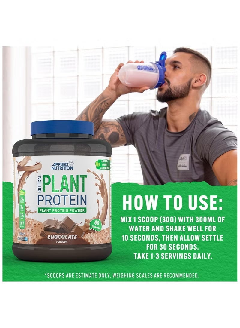 Applied Nutrition Critical Plant Vegan Protein Powder Chocolate Flavour 60 Servings 1.8 kg - Image 5