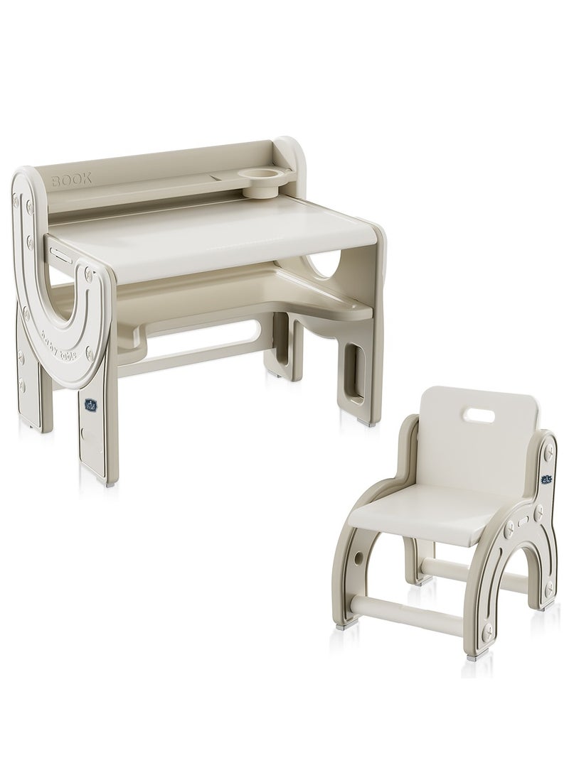 Little Story - Table - Multi Purpose Drawing/Study w/ Chair - Beige - Image 1