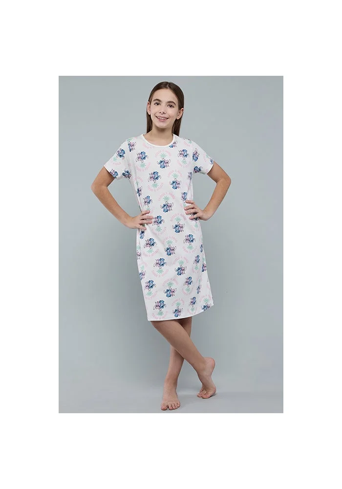 R&b 2 Pack Stitch Print Nightdresses