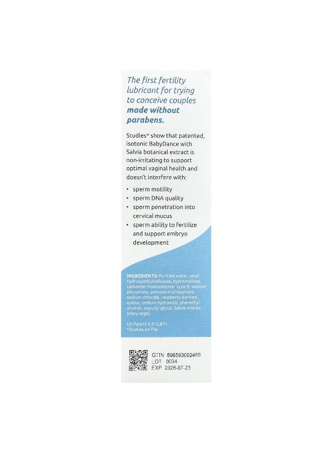Fairhaven Health, Baby Dance®, Fertility Lubricant, 1 Multi-Use Tube, 1.4 oz (40 g) (Packaging may vary) - Image 3