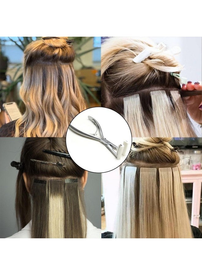 Luwigs Tape In Hair Extensions Plier Silvery Stainless Steel Flat Surface Sealing Calmp Hair Extensions Tool For Women - Image 5