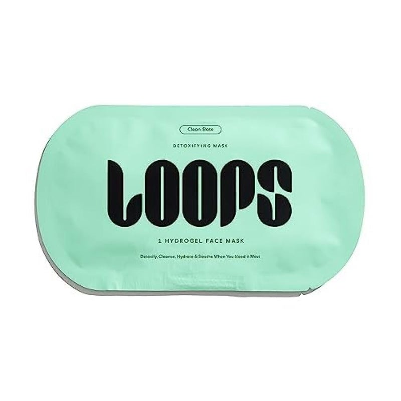 LOOPS CLEAN SLATE  Detoxifying Hydrogel Face Mask  Detoxify Cleanse and Soothe When You Need It Most  Deeply Purifying and Super Hydrating  Minimizes the Look of Pores  1 Pc