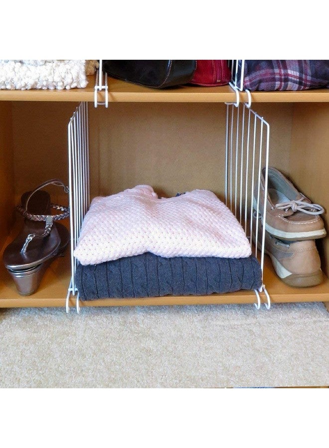 جو هوكد فاصل رفوف خزانة الملابس Go Hooked منظم الملابس فاصل خزانة الملابس من القماش المعدني الأسود فاصل رفوف خزانة الملابس خزانة الملابس مجموعة من قطعتين - Image 3