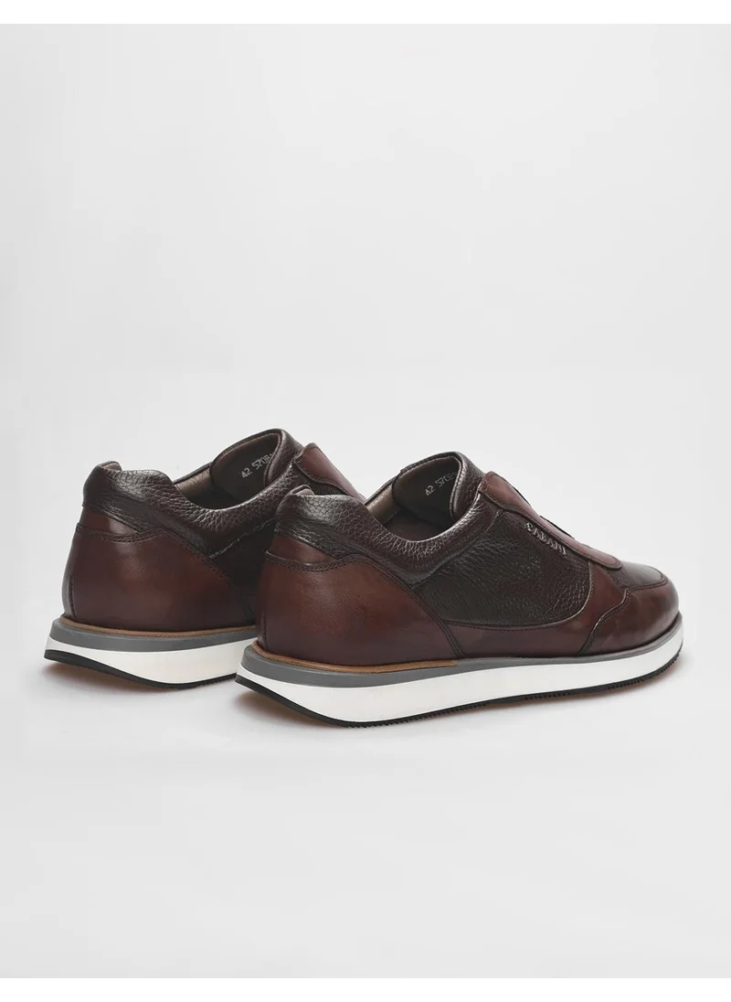 Cabani Leather Brown Men's Sports Shoes
