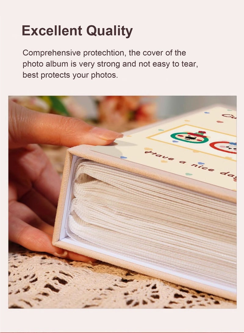 Splendors 3 Inches With 200 Pockets Mini Album Pieces Of Moment For Instax Mini Cute Slip-in Picture Albums For Wedding Family Anniversary Baby Vacation - Image 5