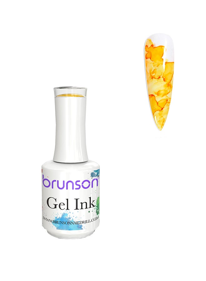 brunson Gel Ink Nail Polish Watercolor Ink Gel Nail Polish Flower Nail Art Blossom Gel for Spreading Marble Effect Soak Off UV Gel Manicure 15mlBGI12 - Image 1