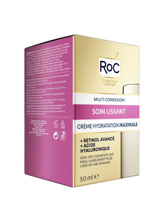 RoC RETINOL CORREXION LINE SMOOTHING MAX HYDRATION 50ML  - Image 5